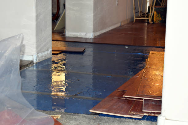 Professional Sewage Cleanup technician working in Simpson, NC